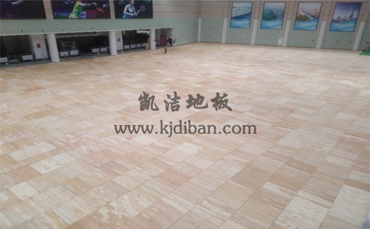 湖北武汉体育中心运动木地板项目-凯洁实木运动地板厂家